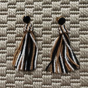 J. Crew beaded tassel earrings
